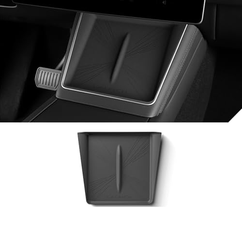 ushilife Center Console Wireless Charger Mat Compatible with Tesla Model Y Juniper 2025, Silicone Console Wireless Phone Charging Pad, Wireless Charging Protector for Model Y Accessories (Black)