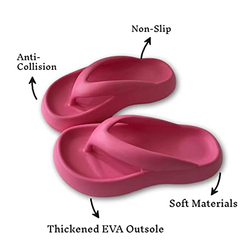 Cloud Comfy Flip Flops for Women Lightweight Thicken Sole Pillow Slippers Cute Cushioned Slippers Soft Foam Non-Slip Shower Bathroom Slides Sandals Cozy EVA Indoor and Outdoor3