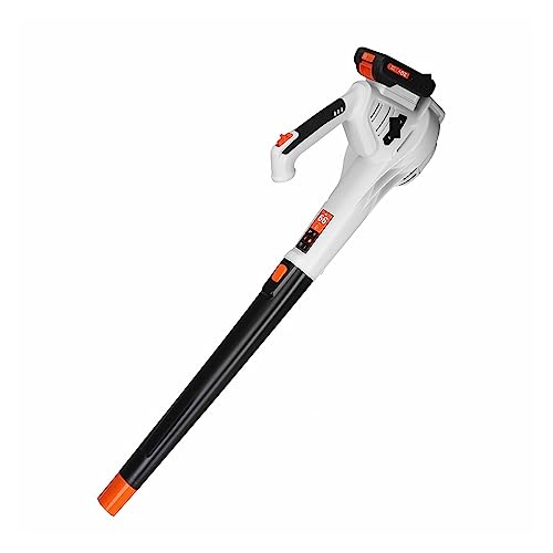 Soplador de hojas inalámbrico de velocidad de 20V 1600W 205CFM, soplador de aire de mano con soplador de aire eléctrico de batería de litio de 4.0AH, barredora herramientas de jardín - Sopladores
