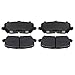 Detroit Axle - Brake Pads for 2016-2022 Honda Pilot, 2014-2016 Acura MDX, 2017-2023 Ridgeline, Front and Rear Ceramic Brake Pads w/Hardware Replacement