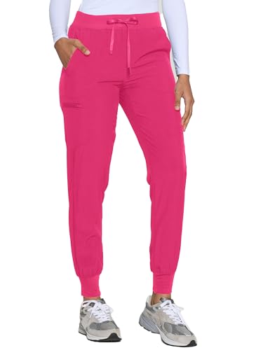 Image of COZYFIT Womens Scrub Pants - Soft Stretch Yoga Style with 5 Pockets, Slim Fit Jogger Scrubs Pants for Women