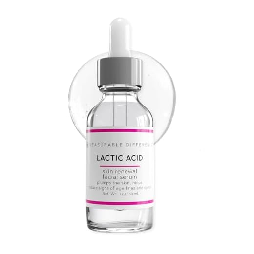 Measurable Difference Lactic Acid Face Serum - Exfoliating Serum that Hydrates & Strengthens the Skin Barrier | 1 Fl Oz |