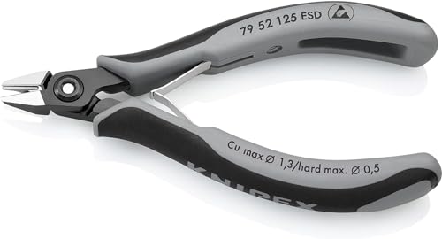 Alicates de corte diagonal KNIPEX de precision para electronica ESD modelo 79 52 125 4