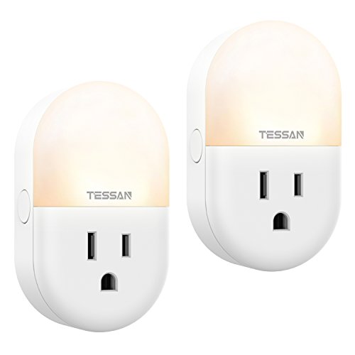 WiFi Smart Plug Alexa Google Outlet Night Light 2 Pack