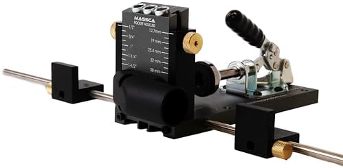 Massca Aluminum Pocket Hole Jig System Pro M2 Adjustable & Easy t...