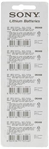 Sony CR2450 3V Lithium Coin Battery Pack Of 5 Batteries