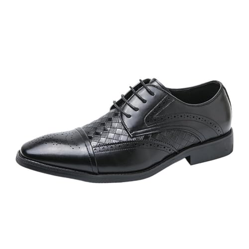Leather Lace Up Oxford Shoes for Men Comfortable and Stylish Ideal for Business and Events