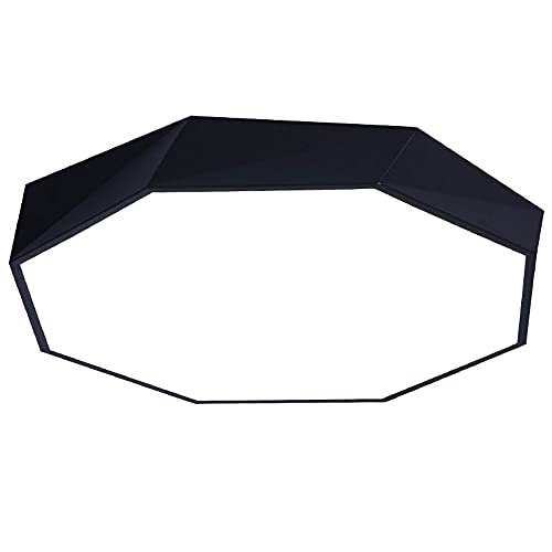 Plafon techo , Lámpara de techo Color Montaje empotrado Lámpara de techo Ultra delgada cerca de la luz de techo Lámpara de techo moderna con 3000K cálido for pasillo, dormitorio, sala de estar(Dark,60