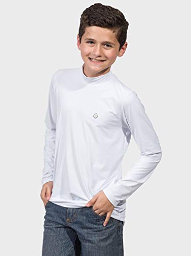 Camisa UV Gola Alta Infantil Masculina Ice Manga Longa Proteção Solar Extreme UV