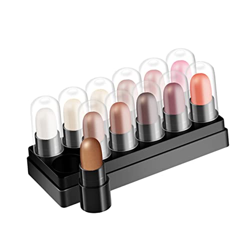 EXQUIMEUBLE 12Piezas Ojos De Ojos y Resaltador Barra Kit De Maquillaje Para Acabado Ojos