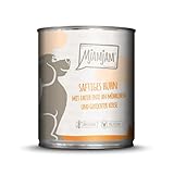 MjAMjAM - Premium Nassfutter für Hunde - Mixpaket I - Huhn & Ente, Rind, Pute, 6er Pack (6 x 800 g), naturbelassen mit extra viel Fleisch