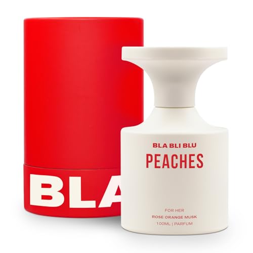 BLABLIBLU Peaches Perfume for Women|100ml Long-Lasting Parfum Fragrances – A Notch above EDP, EDT & EDC |Perfume For Woman | Rose, Orange & Musk Notes