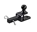 TOPTOW 3 in 1 ATV/UTV Towing Hitch Receiver 64032 Ball Mount Adapter with 1 7/8 inch Ball, Fit for 1-1/4 inch Receiver