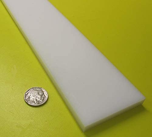 White HDPE (High Density Polyethylene) Rectangular Bar .375