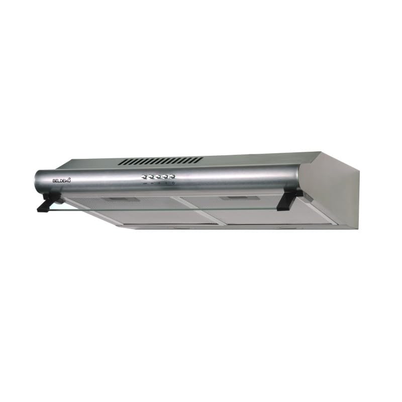 BELDEKO Hotte Casquette 60 cm Inox 240 m3/h + 2 Filtres - Marque Française