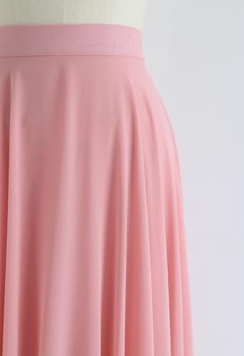 Image of Women's Full Length Georgette Long Skirt- Lehenga with 8 Meters Maxi Flare