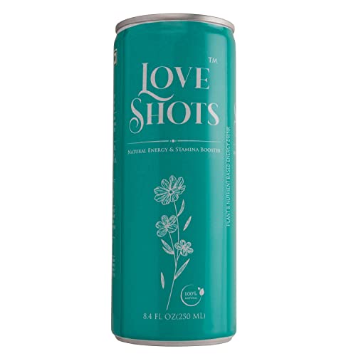 Love Shots Lemon Grass Energy Drink, Natural Vitamin C, Potassium, Iron, and Manganese Plant Based (B2, B3, B5, B6, and B12) | Energizing Beverage,250 ml (4 Pack Non caffeinated Natura Tuermeric Based)