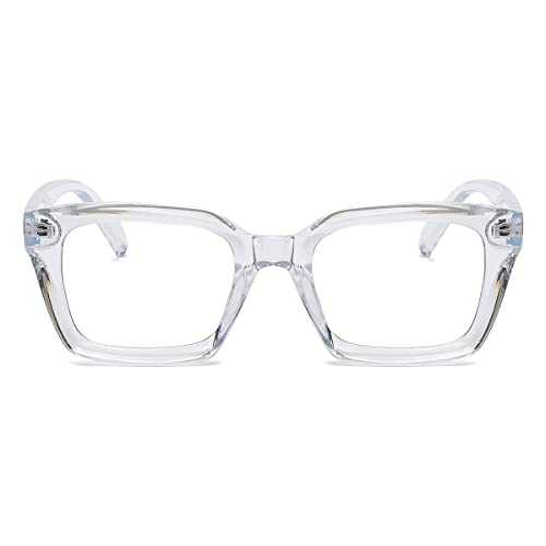 Image of JOVAKIT Non Prescription Glasses for Women Men Fashion Square Frame Eyeglasses