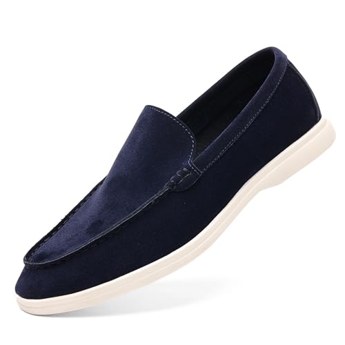 Suede Loafers for Men Slip-On Casual Dress Shoes Lightweight Walking Moccasins with Comfort Sole for Office Work Daily Travel Shoes2