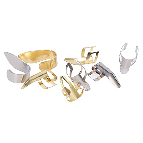 Shanrya Lot de 8 médiators de pouce ouverts avec boîte de rangement pour instruments de musique pour Ukulélé pour banjo… - Les Beatles, Paul McCartney, John Lennon, RIngo Starr, George Harrison Shanrya Lot de 8 médiators de pouce ouverts avec boîte de rangement pour instruments de musique pour Ukulélé pour banjo…
