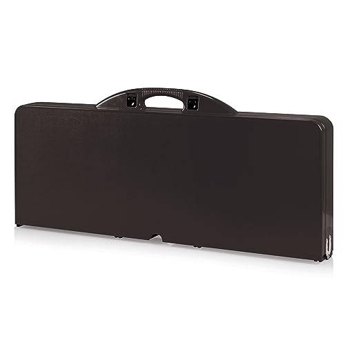 Image of Picnic TIME Portable Folding Picnic Table with Seats for 4, Collapsible Aluminum Table with Benches & Umbrella Hole, Lightweight Foldable Table for Camping, Travel, Backyard, Tailgating | with Umbrella Hole