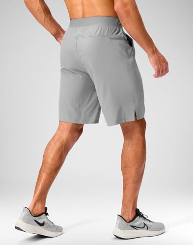 Image of Soothfeel Men's Running Shorts with Zipper Pockets 9 inch / 7 inch / 5 inch Quick Dry Eight Basketball Gym Workout Athletic Shorts