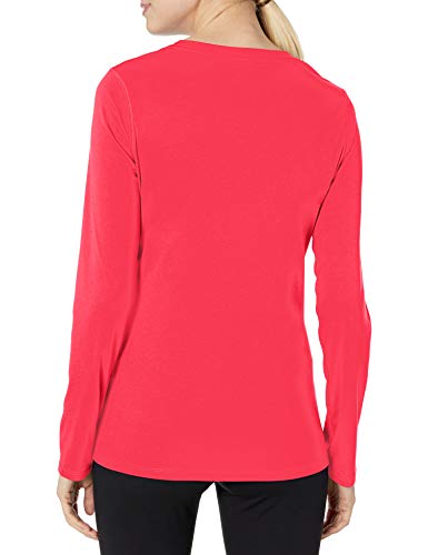 Hanes Women's Sport Cool Dri Performance Long Sleeve Tee, Razzle Pink, Large
