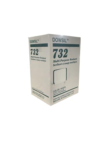 Dowsil 732 Multi-Purpose Sealant Silicone White (12-Pack)
