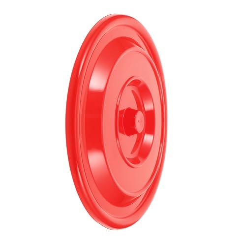 HOOTNEE Plastic Trash Can Lid Replacement Portable Garbage Can Cover with Swing Flap for Outdoor Use Easy Installation for Home Parks Offices and More