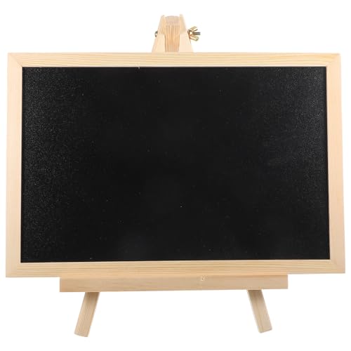 TOYANDONA Pizarra Infantil de Madera 20x30 Cm, Tablero de Dibujo y Mensajes Decorativos Caballete, Pizarra en Miniatura para Suministros para Fiestas y Hogar, Tablero de Menú Versátil