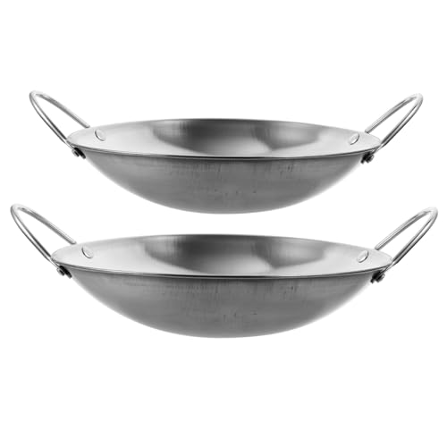 VOSAREA Wok de Acero Inoxidable 2 piezas con Mango Doble miniatura 1