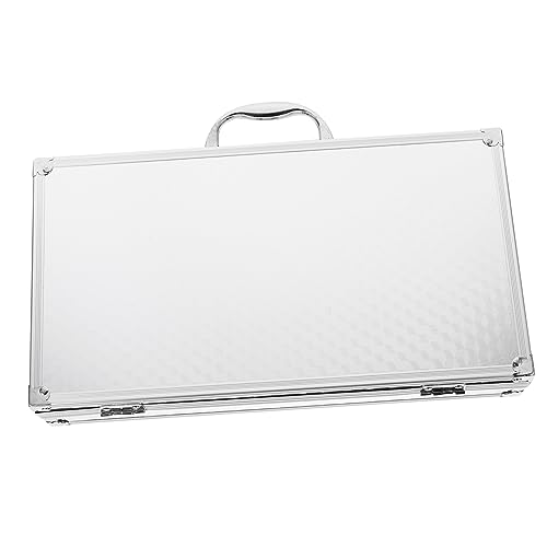 Aluminum Tool Box Portable Carrying Case Reinforced Corners for Secure Storage Lightweight Design Materials for Tools and Documents