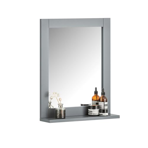 SoBuy Bad Hängeschrank mit Spiegel Wandregal Badschrank Hängend mit...