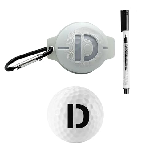 Giftaroo Golf Ball Stamp Personalized Monogram Marker Stencil- Custom Name And Initials Stamper With Quick Dry Waterproof Pen, Easy Identify Golfball Identification Tool &Amp; Gift For Golfers, Men &Amp; Dad