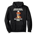 Photo Gallery always be yourself otter - maglietta con scritta "otter lovers felpa con cappuccio Photo Gallery always be yourself otter - maglietta con scritta "otter lovers felpa con cappuccio