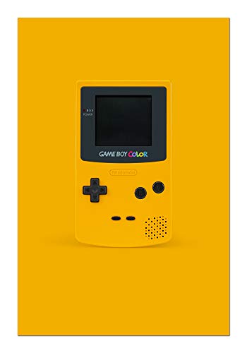 JP London Retro Handheld Nintendo Gameboy Yellow 11in by 17in Satin Finish Art Print, Multi