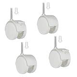 QC-ERICA50B22E60 4 Ruedas para cuna 2 con freno y 2 sin fren