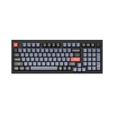 Keychron Q5 Custom Mechanical Keyboard, Hot-Swappable Gateron G Pro Brown Switch QMK/VIA Programmable Knob, 96% Layout Double-Gasket USB-C Wired CNC Aluminum RGB Gaming Keyboard for Mac Windows Linux
