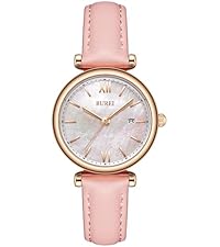 BUREI ピンク 腕時計 ケース付き Amazon.co.jp: BUREI Women's Watch, Analog Quartz, Waterproof, Mesh