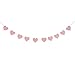 Produktbild VORCOOL Deko-Herz Deko-Hänger Herz Girlande Hochzeit Party Dekoration (Rosa)