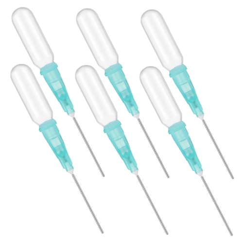 SOLUSTRE Liquid Dropper Pipettes 6 Pack of Plastic Droppers for Perfume Essential Oils Scientific Use No Burrs