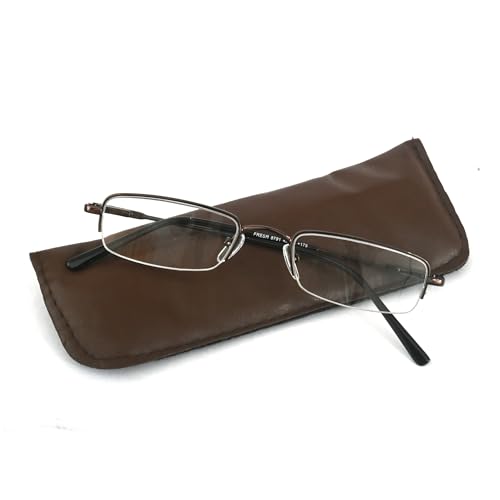 Image of FRESH Reading Glasses | Rectangular half Rim Eyeglasses | For Unisex | Free Size