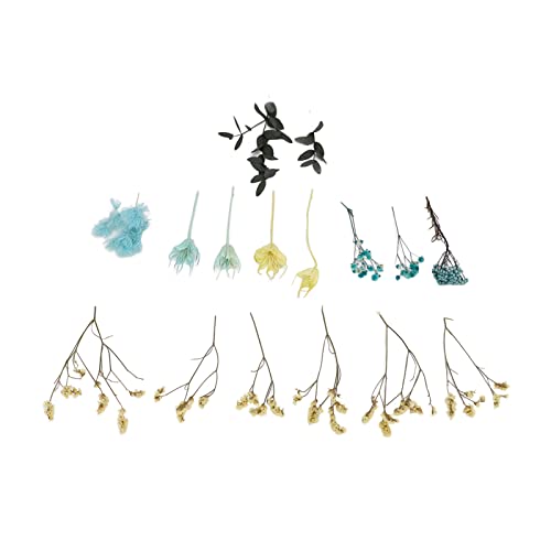 Flores secas, materiais naturais inodoros para fazer buquês, flores secas caseiras para decoração de