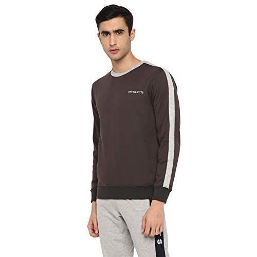 Image of OFF LIMITS-Mens Basic PCF Tape Sweat-Dark Grey for Mens