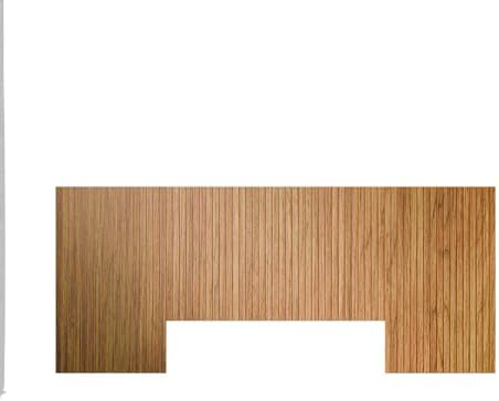 JGC COMERCIAL, Cabeceira de Cama Ripada Madeira Nature Cama Casal