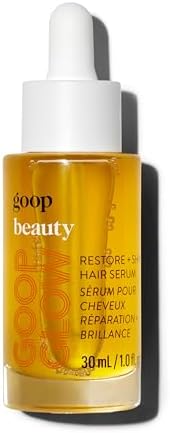 goop Beauty Hair Serum | Moisturizer for Frizz & Dryness | Vitamin C, Sea Buckthorn, and Plumeria Monoi Oil | Detangler to Help Shine & Texture | Paraben and Silicone Free | 1 fl oz