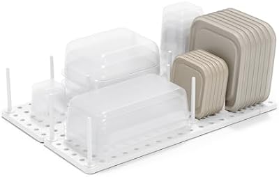 Umbra 1004318-660 Peggy Bandeja organizadora para Utilizarse en alacenas, repisas o cajones, Sistema de Almacenamiento Ajustable, Blanco, 2