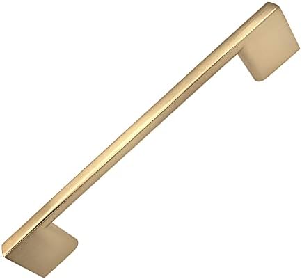 Southern Hills 5pc Brushed Gold Cabinet Pulls, 6.25"(160mm) Screw Spacing - Gold Handles for Cabinets, Champagne Gold Drawer, Dresser Pulls, Brushed Brass Cabinet Pulls, Kitchen Cabinet Hardware Gold