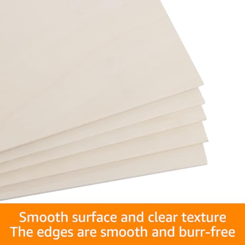 LDXDRU 10 x A3 Sperrholzplatte 4mm Birkensperrholz Dünne Holz-Zuschnitte Sperrholz Blatt Holzplatten Holzplatten zum Basteln für Bastelarbeiten, Holzzuschnitte, 420 x 300 mm