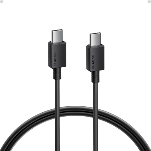 Image of sharge USB C to USB C Cable, 60W Fast Charging Cord, Ultra-Durable Fast Charging for iPhone 17 Series, MacBook, Galaxy S24